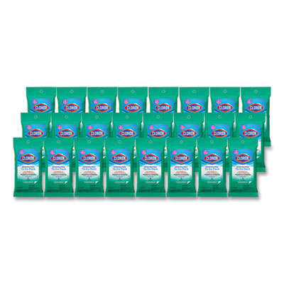 Clorox Disinfecting Wipes On The Go, Fresh Scent, 7 x 8, 9/Pack, 24 Packs/Carton (01665)