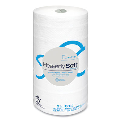 Papernet Heavenly Soft Special Kitchen Paper Towels, 2-Ply, 8 x 11, White, 60/Roll, 30 Rolls/Carton (410131)
