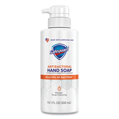 Safeguard Antibacterial Liquid Hand Soap, Fresh Clean Scent, 10.1 oz Pump Bottle (26335EA)