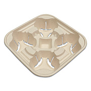 World Centric Fiber Cup Carriers, 8 oz to 22 oz, Four Cups, Natural, 600/Carton (CCFB4LF)
