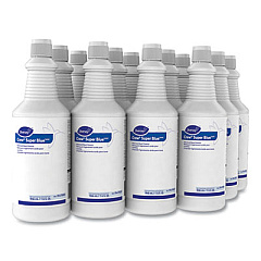 Diversey Crew Super Blue Mild Acid Bowl Cleaner, Citrus, 32 oz Squeeze Bottle, 12/Carton (94476081)