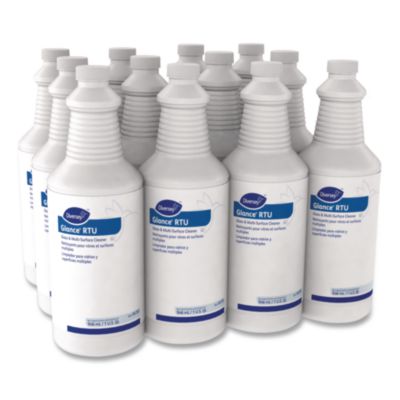 Diversey Glance Glass and Multi-Surface Cleaner, Original, 32 oz Bottle (04705EA)