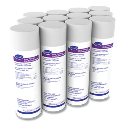 Diversey Envy Foaming Disinfectant Cleaner, Lavender Scent, 19 oz Aerosol Spray, 12/Carton (04531)