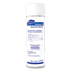 Diversey End Bac II Spray Disinfectant, Fresh Scent, 15 oz Aerosol Spray, 12/Carton (04832)