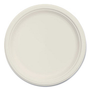 Dart Bare Eco-Forward Sugarcane Dinnerware, Plate, 9" dia, Ivory, 500/Carton (9PSC1R)