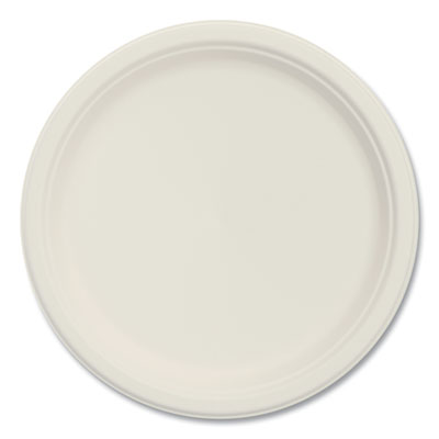 Dart Bare Eco-Forward Sugarcane Dinnerware, Plate, 10" dia, Ivory, 500/Carton (10PSC1R)