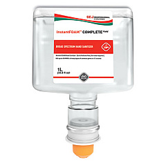 SC Johnson Professional InstantFOAM COMPLETE PURE Alcohol Hand Sanitizer, 1 L Refill, Fragrance-Free, 3/Carton (IFC1TF)