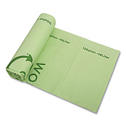 World Centric Compostable Trash Bags, 13 gal, 0.6 mil, 23 x 29, Green, 20 Bags/Roll, 10 Rolls/Carton (BGCS13)