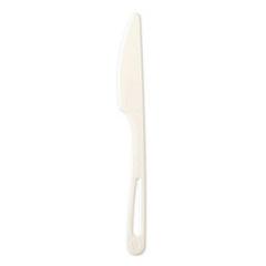 World Centric TPLA Bulk Cutlery, Knife, Plastic, Light Beige, 1,000/Carton (KNPS6)