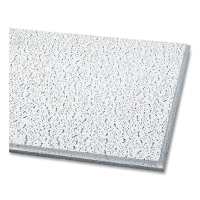 Armstrong Fissured Ceiling Tiles, Angled Tegular (0.94"), 24" x 24" x 0.63", White, 16/Carton (705A)