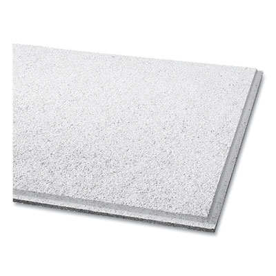 Armstrong Cirrus Ceiling Tiles, Non-Directional, Beveled Tegular (0.56"), 24" x 24" x 0.75", White, 12/Carton (589B)