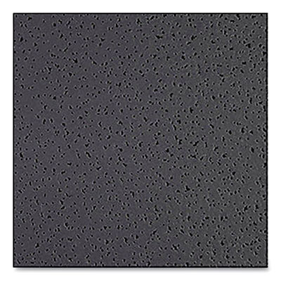 Armstrong Fine Fissured Ceiling Tiles, Non-Directional, Square Lay-In (0.94"), 24" x 24" x 0.63", Black, 16/Carton (1728ABL)