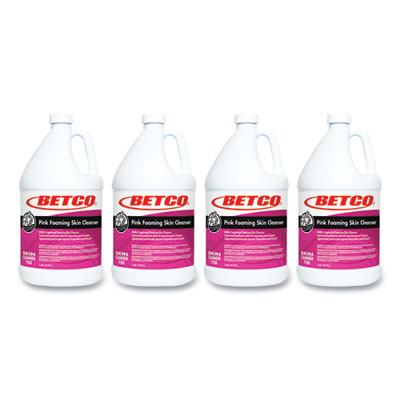 Betco Pink Foaming Skin Cleanser Refill, Fresh Scent, 1 gal, 4/Carton (7500400)