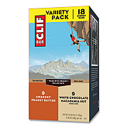 CLIF Bar Energy Bar, Crunchy Peanut Butter and White Chocolate Macadamia Nut, 2.4 oz, 18/Box (CCC31579)