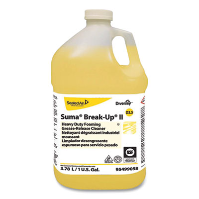 Diversey 198792 Suma Break-Up II D3.5 Heavy-Duty Foaming Grease-Release Cleaner