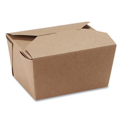 Dixie 24451832 Reclosable One-Piece Natural-Paperboard Take-Out Box