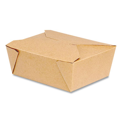Dixie 24451846 Reclosable One-Piece Natural-Paperboard Take-Out Box