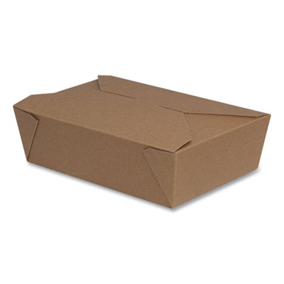 Dixie 24451856 Reclosable One-Piece Natural-Paperboard Take-Out Box