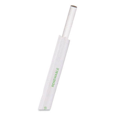 Eco-Products 24391115 Jumbo Wrapped Paper Straw