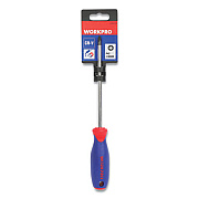 Workpro Straight-Handle Cushion-Grip Screwdriver, #2 Phillips Tip, 6" Shaft (W021034WE)