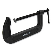 Workpro Steel C-Clamp, 8" Capacity, Black (W032021WE)
