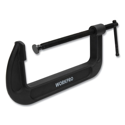 Workpro Steel C-Clamp, 8" Capacity, Black (W032021WE)