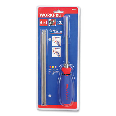Workpro 24394535 QuickLoad QL3 6-in-1 Driver