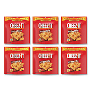 Cheez-It Baked Snack Crackers, Extra Toasty Cheese, 7 oz Bag, 6/Carton (11791)