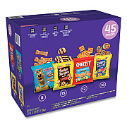 Keebler Cookie and Cracker Variety Packs, Assorted, 1 oz Bags, 1.2 oz Bags, 45/Carton (KFE12229)