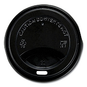 Mars Flavia Logo Hot Cup Drink-Thru Lid, Fits FLAVIA 10 oz Hot Cups, Black, 1,000/Carton (MDR9100D)