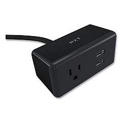 NXT Technologies Indoor Extension Cord with USB Ports, 5 ft, Black (24400000)