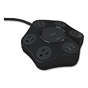 NXT Technologies Surge Protector, 4 AC Outlets, 4 USB Ports, 8 ft Cord, 500 J, Black (24429643)