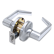Tell Heavy Duty Commercial Passage Lever Lockset, Satin Chrome Finish (CL100132)