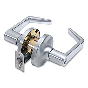 Tell Heavy Duty Commercial Storeroom Lever Lockset, Satin Chrome Finish (CL100169)