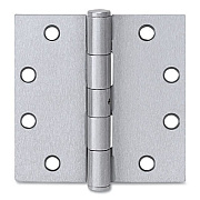 Tell Plain Bearing Door Hinge, 4.5 x 4.5, Satin Stainless Steel (HG100315)