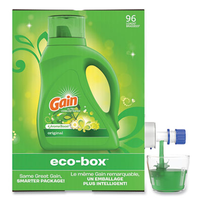 Gain Liquid Laundry Detergent, Original Scent, 105 oz Bag-in-Box (60402)