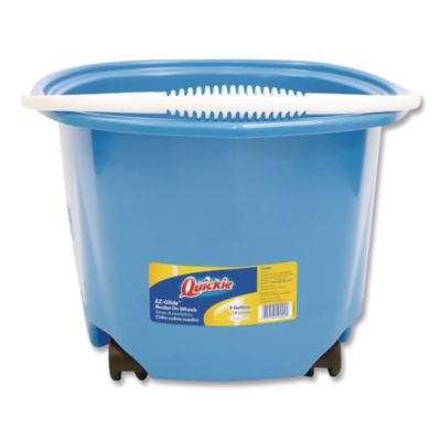 Quickie EZ-Glide Bucket on Wheels, 5 qt, Blue (20000ZQK)