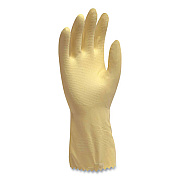 Pro L6500 Series Flock-Lined Latex Gloves, 12" Long, X-Large, Yellow, 12 Pairs (LXL6500)
