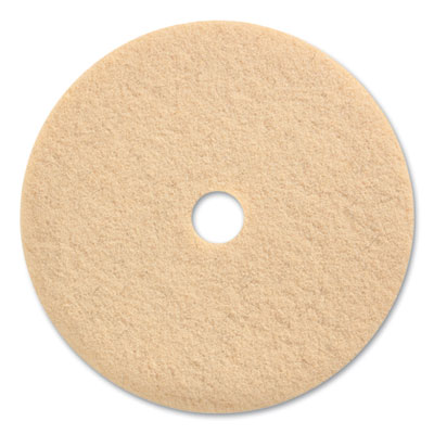 Coastwide Professional Burnishing Floor Pads, 27" Diameter, Tan, 5/Carton (203246)