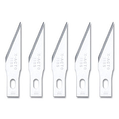 X-ACTO GRAPHIC KNIFE REPLACEMENT BLADES, #11, STRAIGHT, 5/PACK (507004)