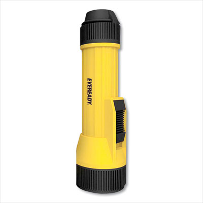 Eveready LED Industrial Economy Flashlight, 2 D Batteries (Sold Separately), Yellow/Black (1251L)