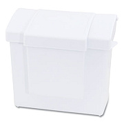 HOSPECO All-In-One Waste Receptacle, Plastic, White (HS6140WP)