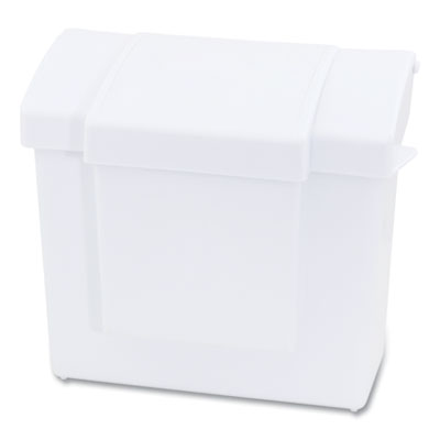 HOSPECO All-In-One Waste Receptacle, Plastic, White (HS6140WP)