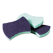 Scotch-Brite PROFESSIONAL Power Sponge, 2.8 x 4.5, 0.6" Thick,  Blue/Teal, 20/Carton (3000)