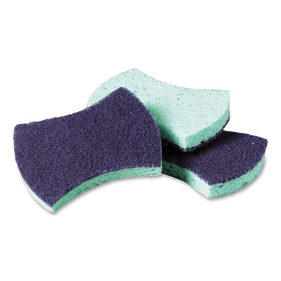 Scotch-Brite PROFESSIONAL Power Sponge, 2.8 x 4.5, 0.6" Thick,  Blue/Teal, 20/Carton (3000)