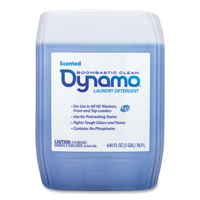 Dynamo Laundry Detergent Liquid, Fresh Scent, 5 Gallon Pail (48305)