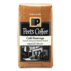 Peet's Coffee & Tea Bulk Coffee, Caf Domingo Blend, Ground, 1 lb Bag (503279)