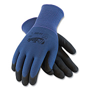 G-Tek GP NITRILE-COATED NYLON GLOVES, X-LARGE, BLUE/BLACK, 12 PAIRS (177592)
