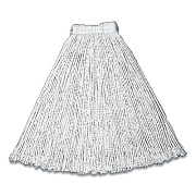 Rubbermaid Commercial Non-Launderable Cut-End Rayon Wet Mop Heads, Rayon, 20.75 x 6.5, White (3486284)