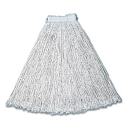 Rubbermaid Commercial CUT-END COTTON WET MOP HEADS, 15 X 6, WHITE (852064)